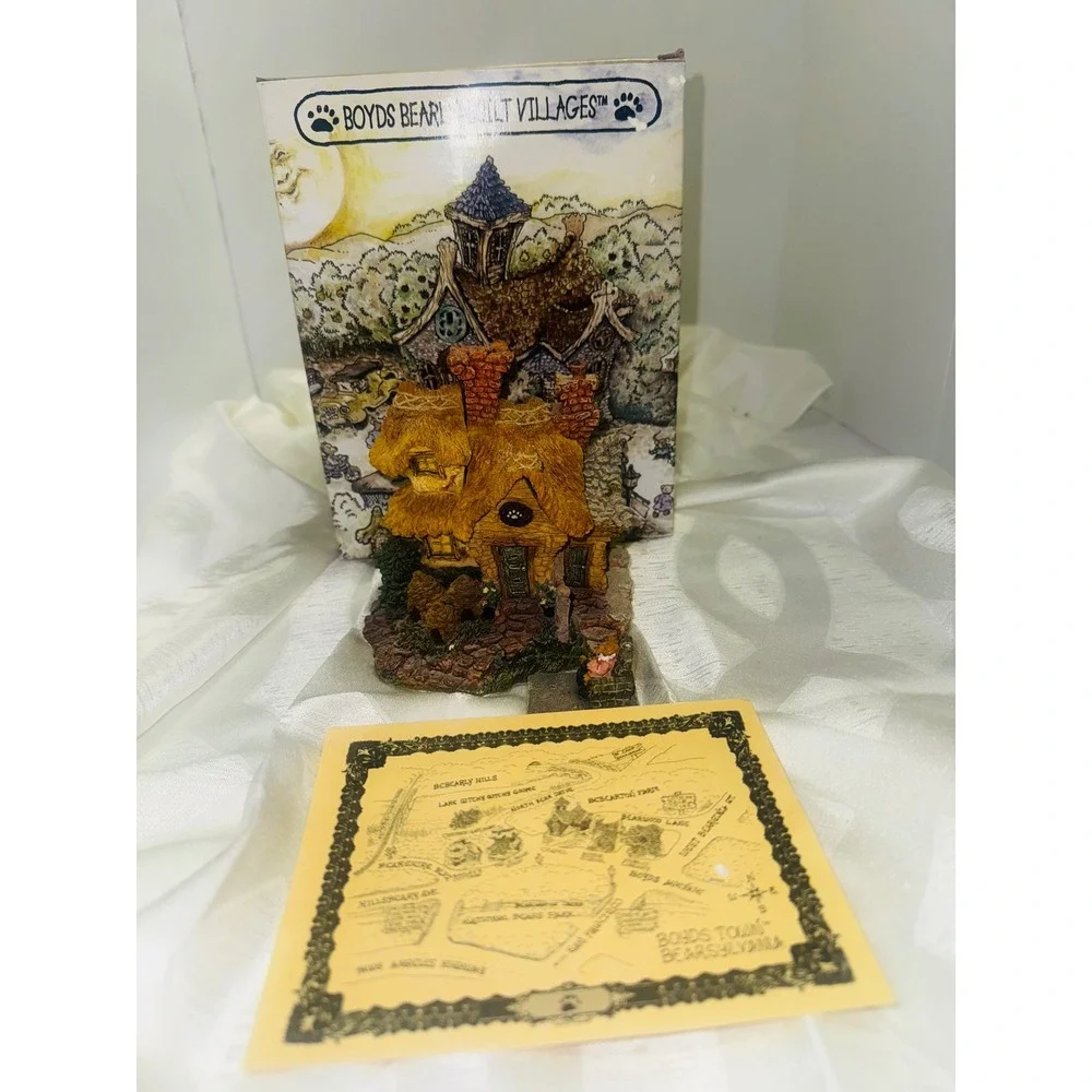 Boyds Beary Built Villages Bailey's Cottage #2 Limited Edition 2000